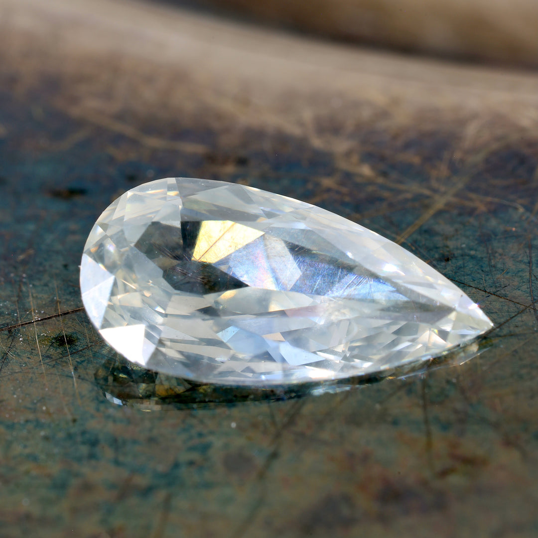 Antique Cut Pear-Shaped Natural Diamond