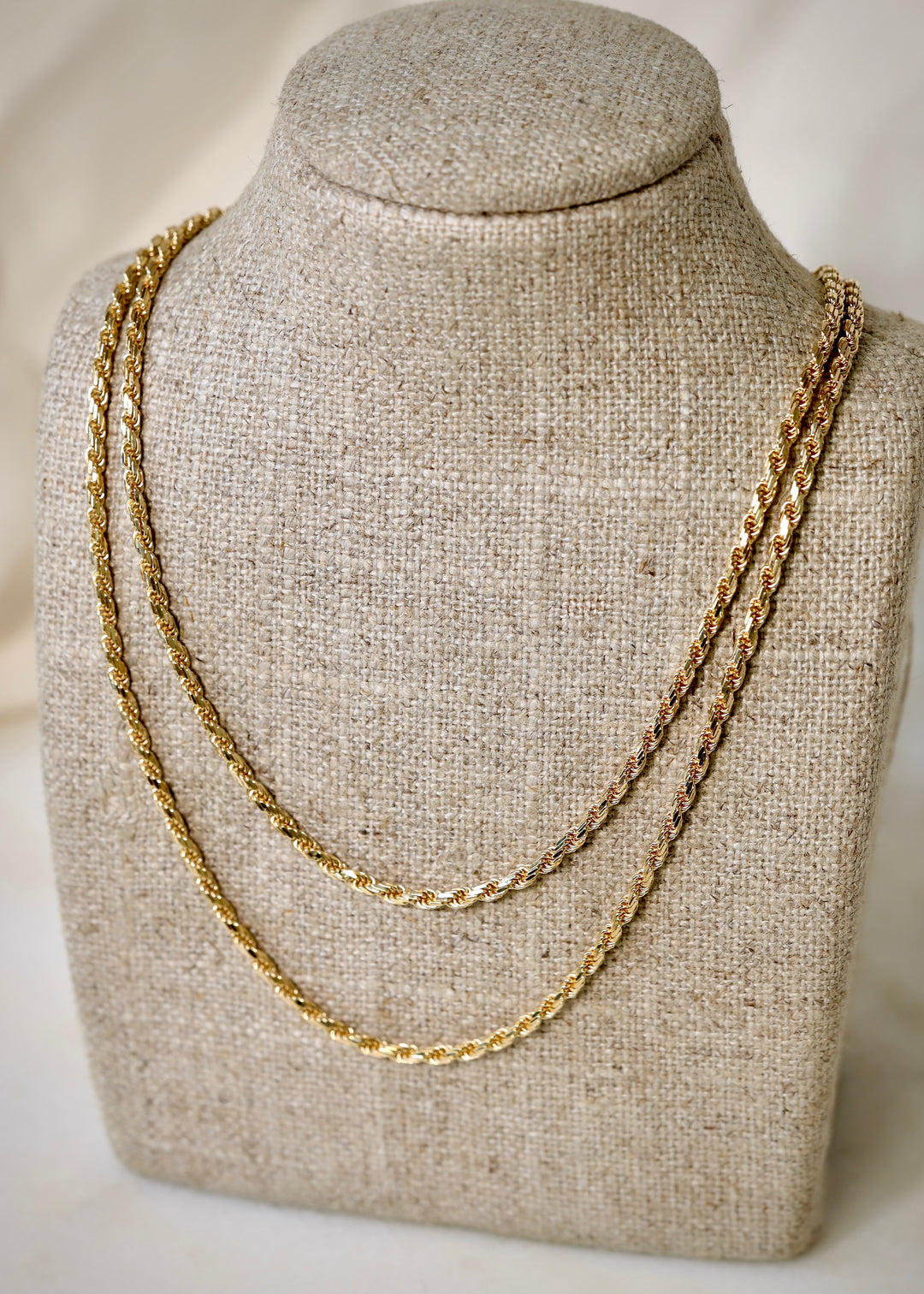 24" Rope Chain in 14k Yellow Gold