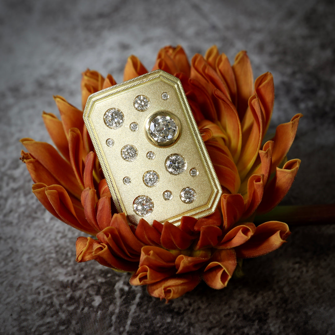 Yellow Gold Diamond Cocktail Ring