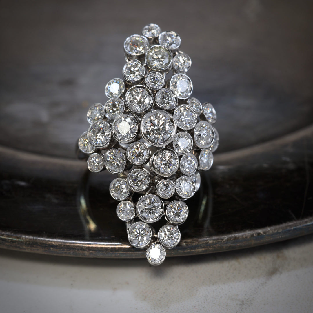 Diamond Bezel Cocktail Ring image 0