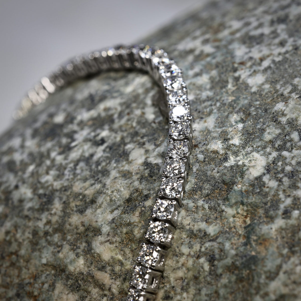 Platinum Tennis Bracelet with Lab Grown Diamonds image 0