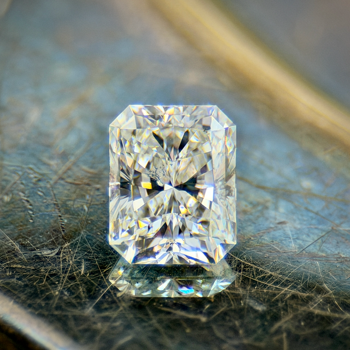 Loose 1.3ct Natural Radiant Cut  I/Si1 Diamond