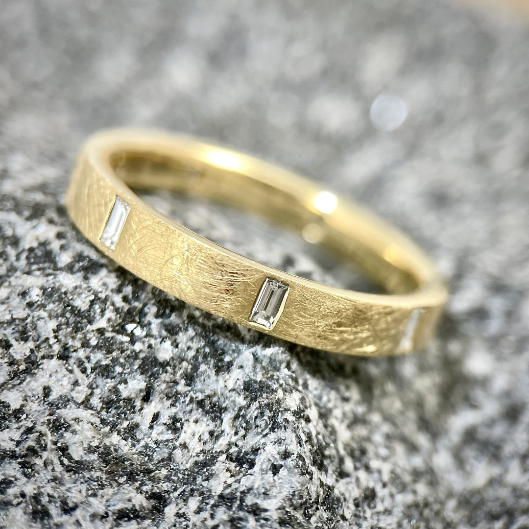 Yellow Gold Baguette Diamond Band- SOLD