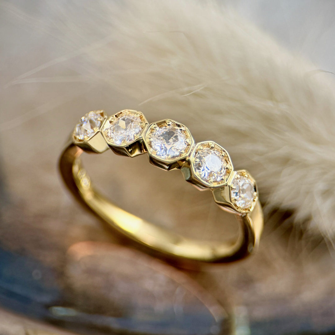 Old European Cut Diamond Band-SOLD