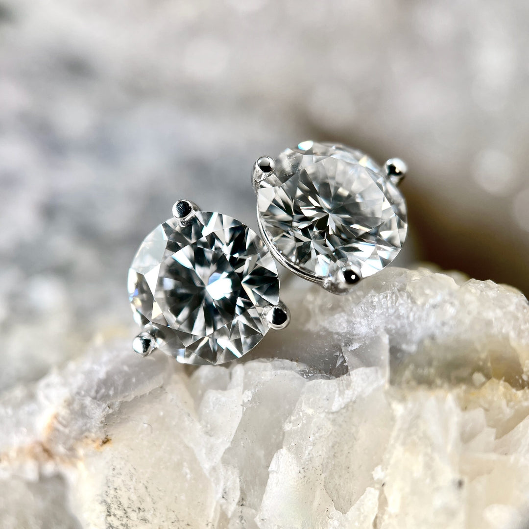 Lab Grown Diamond Martini Stud Earrings