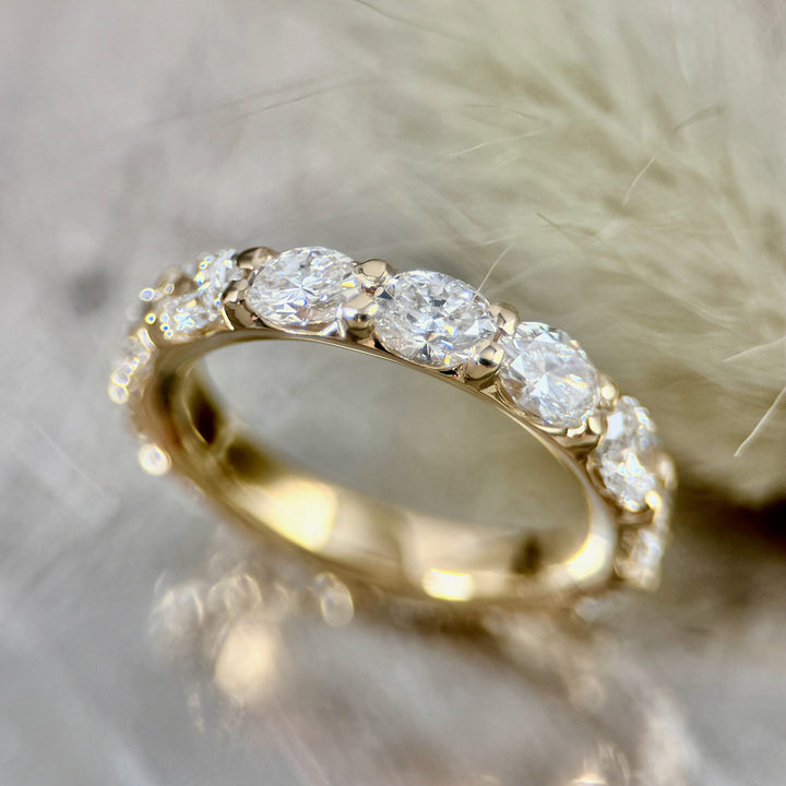 Oval Diamond Eternity Band R648