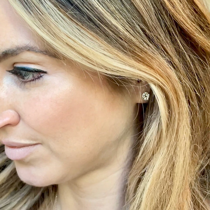 Lab Grown Diamond Martini Stud Earrings