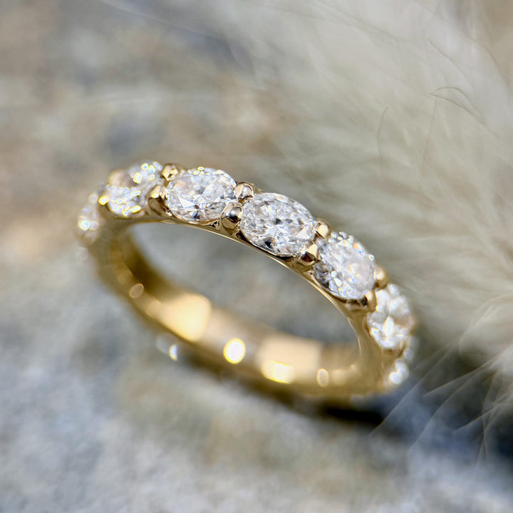 Oval Diamond Eternity Band R648