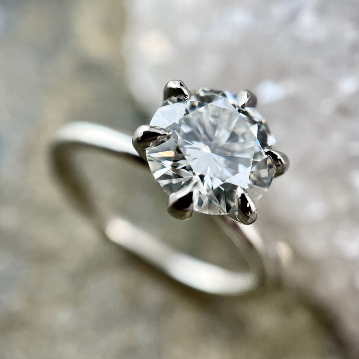 Lab Grown Diamond Solitaire 6-Prong Ring - Made to Order
