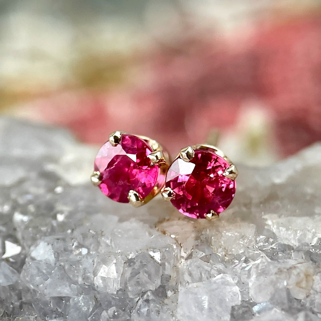 Ruby Stud Earrings