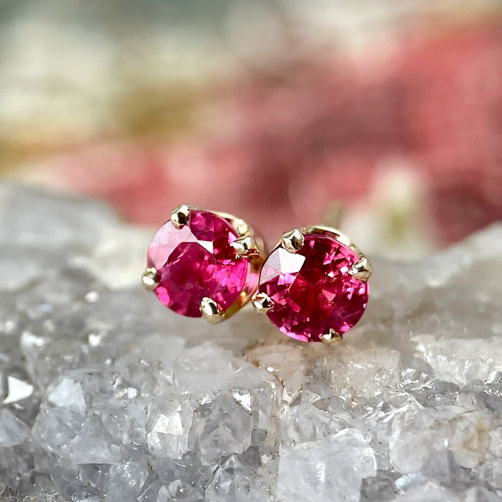 Ruby Stud Earrings