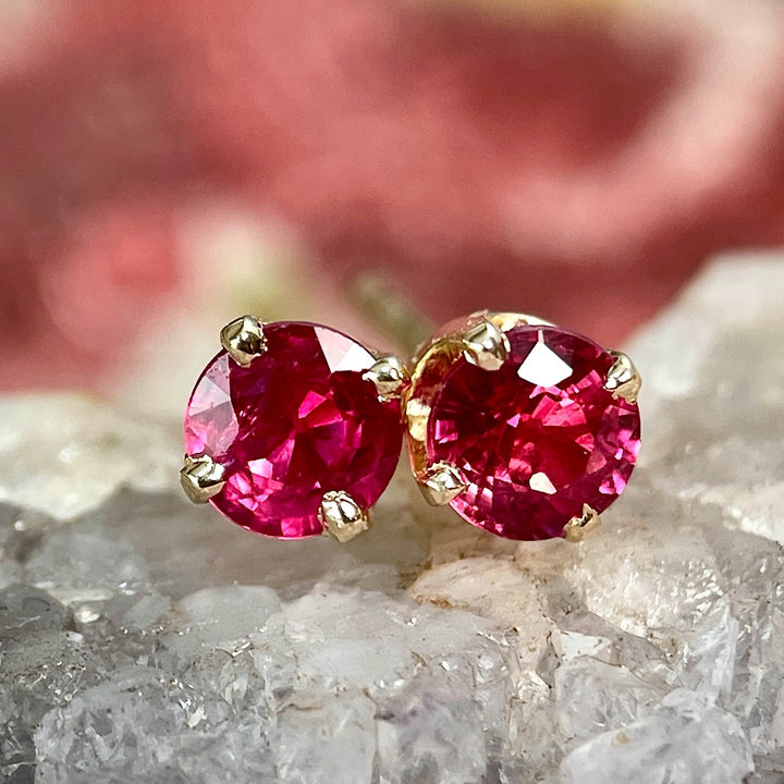 Ruby Stud Earrings