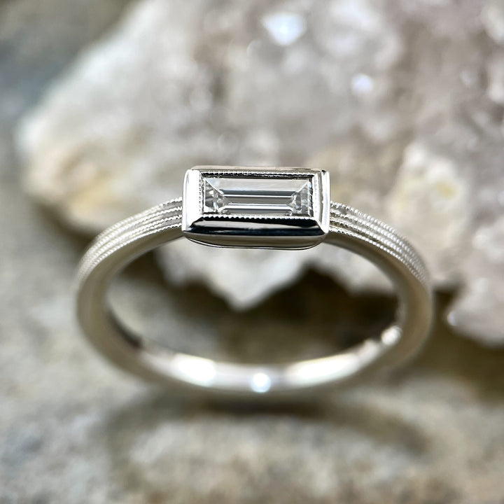 Lab Grown Baguette Diamond Ring R 730- SOLD