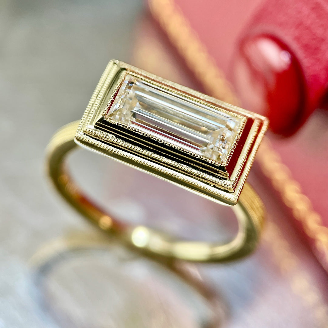 Baguette Diamond Ring R730 - SOLD