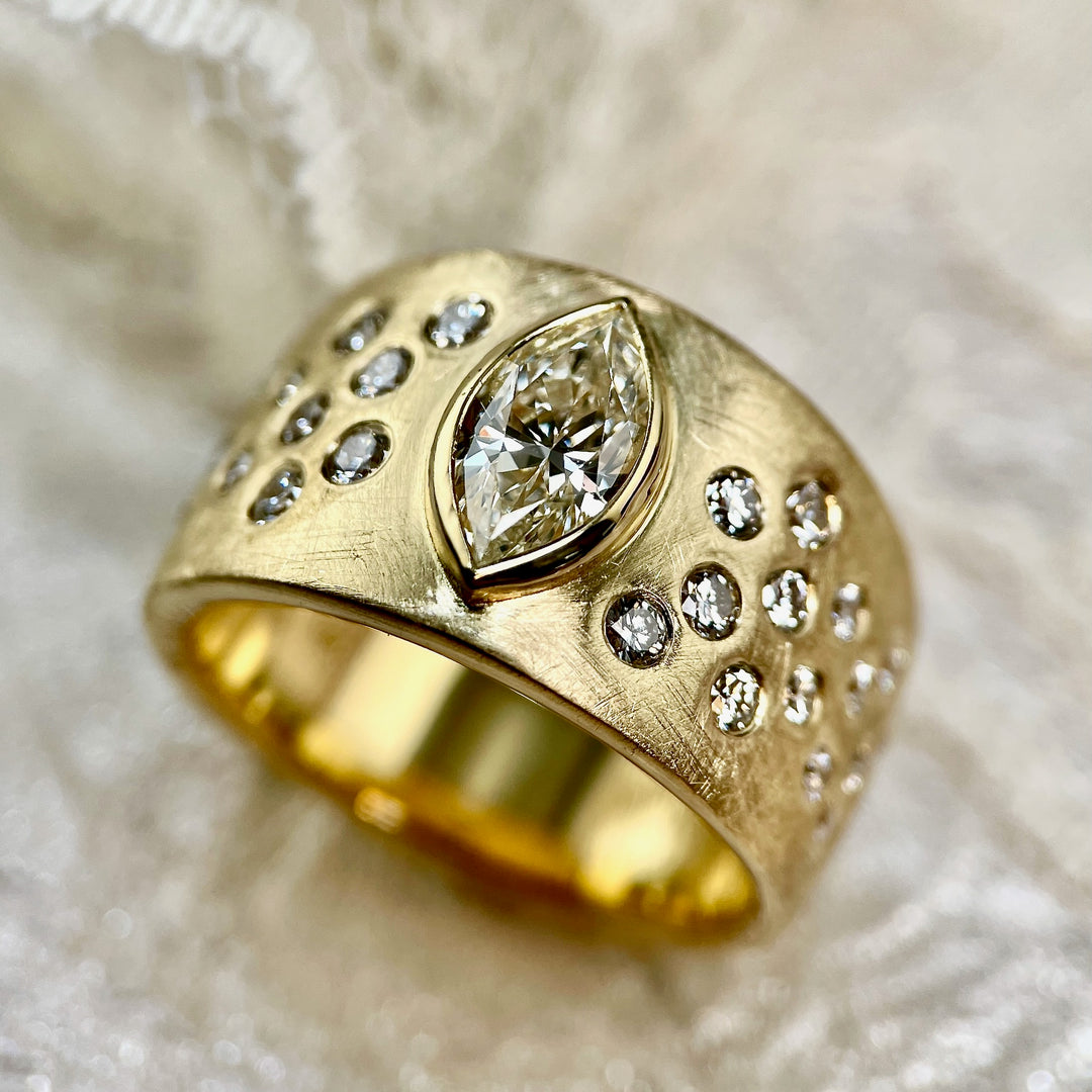 Cigar Band with Marquise Diamond - SOLD