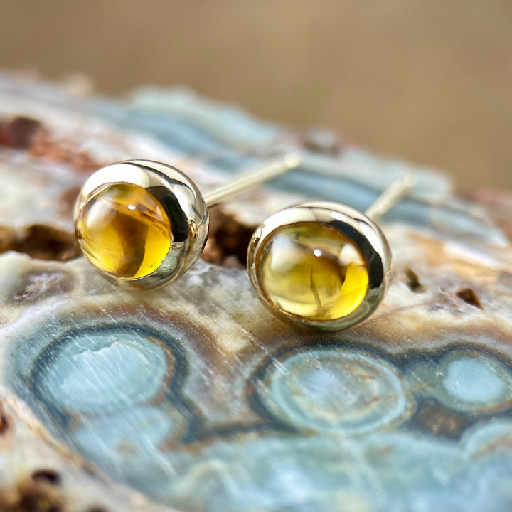 Citrine Stud Earrings