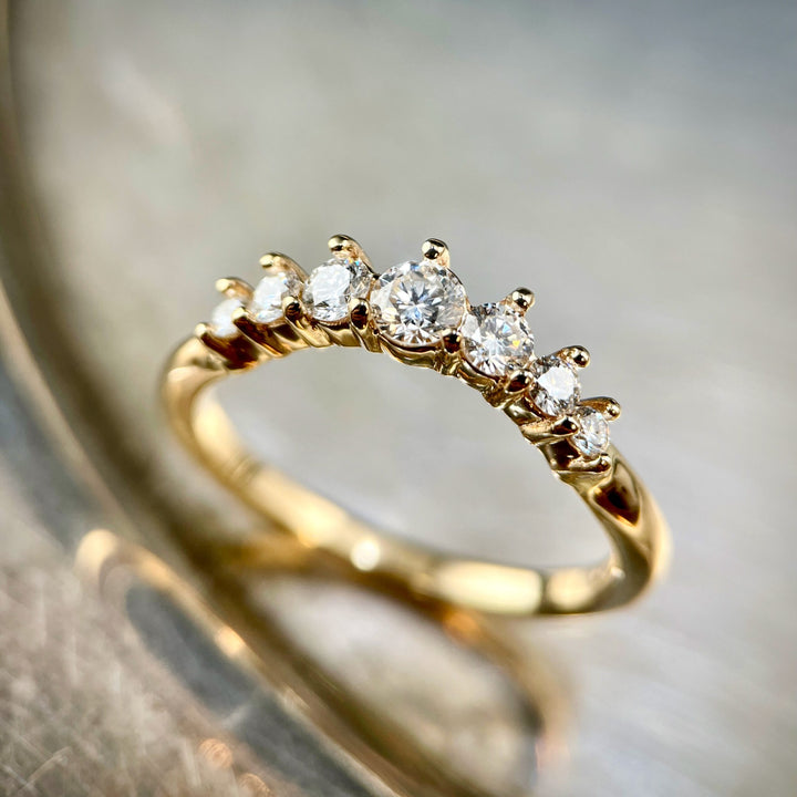 Curved Diamond Band