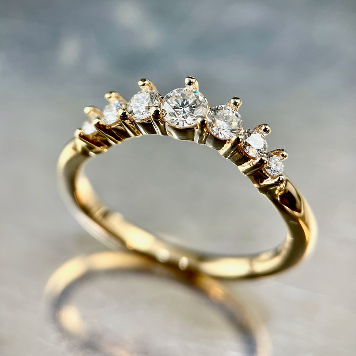 Curved Diamond Band