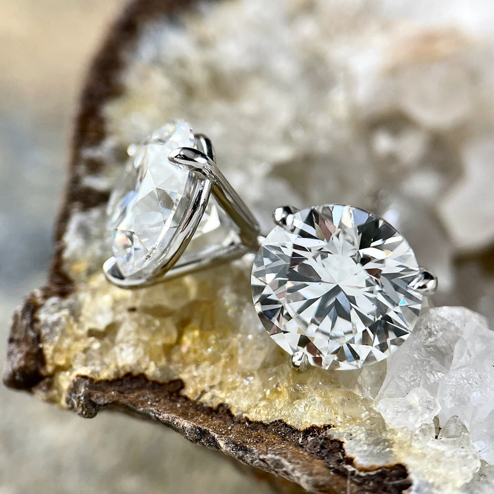 Lab Grown Diamond Martini Stud Earrings