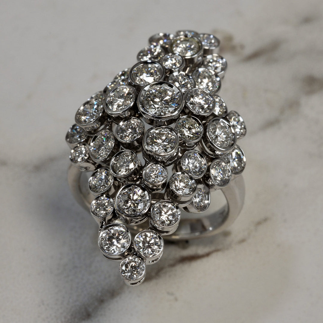 Diamond Bezel Cocktail Ring image 1
